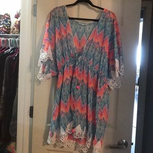 BLUE ISLAND SWIMSUIT COVER